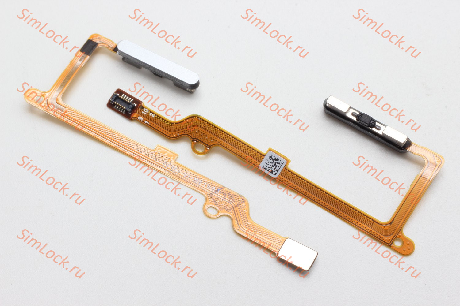 Шлейф Honor 50 Lite, 90 Lite, X8, X8a, X9, Huawei Nova 10 SE, 11i, 11 SE, 12i, 12 SE, Y90, со сканером отпечатка, белый (серебристый), К-1