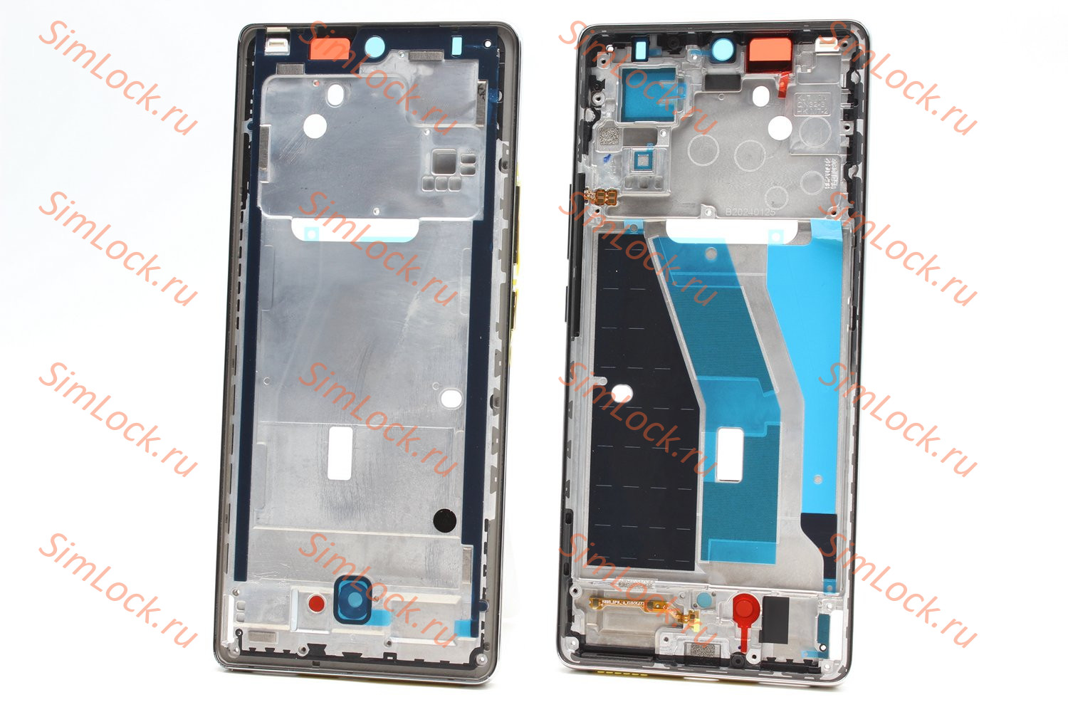 Рамка дисплея Tecno Spark 20 Pro+ Plus (KJ7), белый (серебристый), К-1