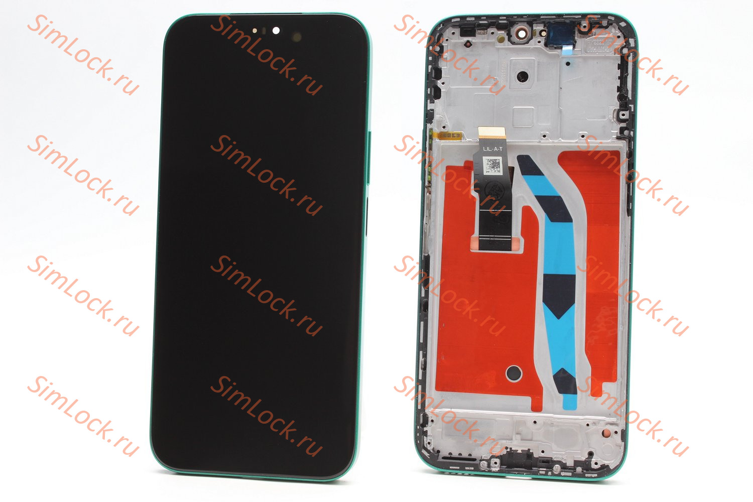 Дисплей Honor X8b (LLY-LX1), 200 Lite (LLY-NX1) OLED в зеленой рамке, K-1