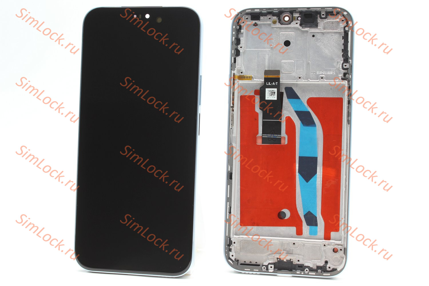 Дисплей Honor X8b (LLY-LX1), 200 Lite (LLY-NX1) OLED в голубой рамке, K-1