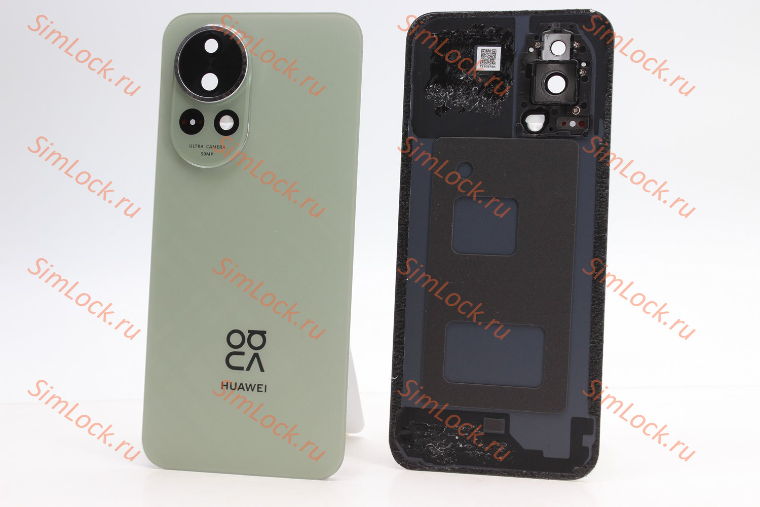 Задняя крышка Huawei Nova 13 (BLK-LX9), со стеклом камеры, зеленый, оригинал