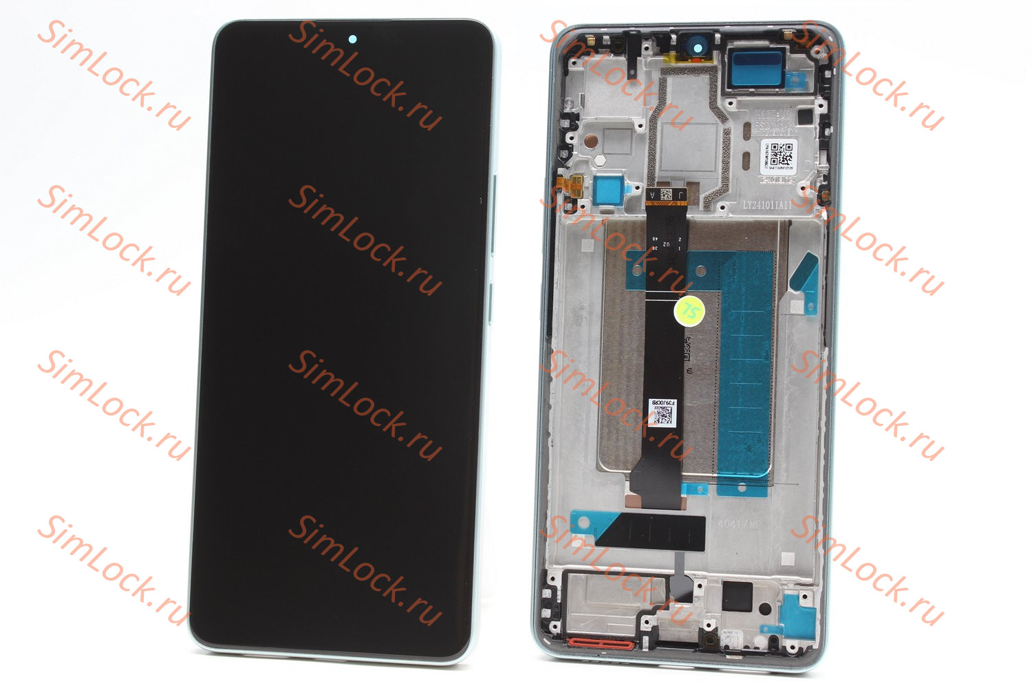 Дисплей Xiaomi Poco F6 (24069PC21G), в зеленой рамке, оригинал