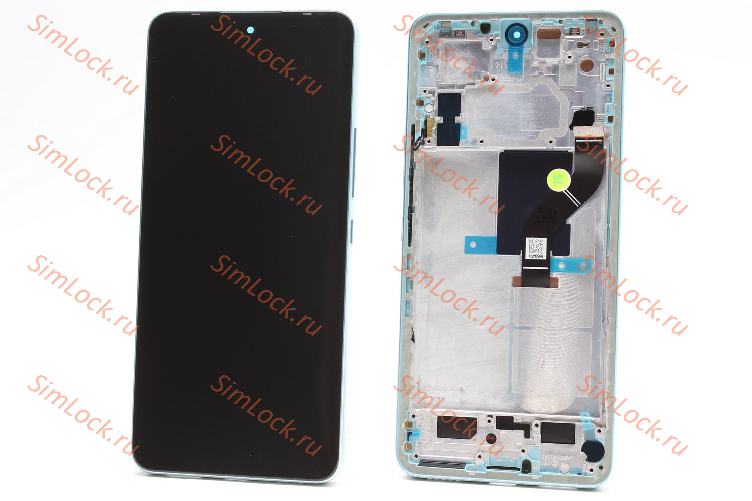 Дисплей Xiaomi 12 Lite, оригинальная OLED матрица, в зеленой рамке, K-1