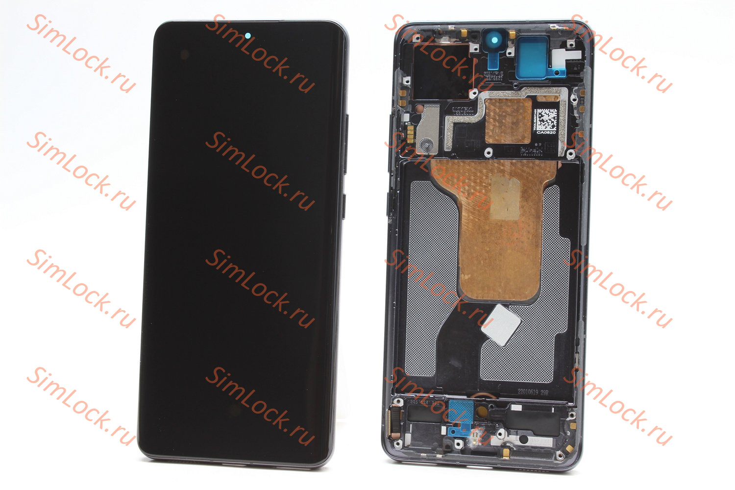 Дисплей Xiaomi 12, 12X, AMOLED, в черной рамке, K-1