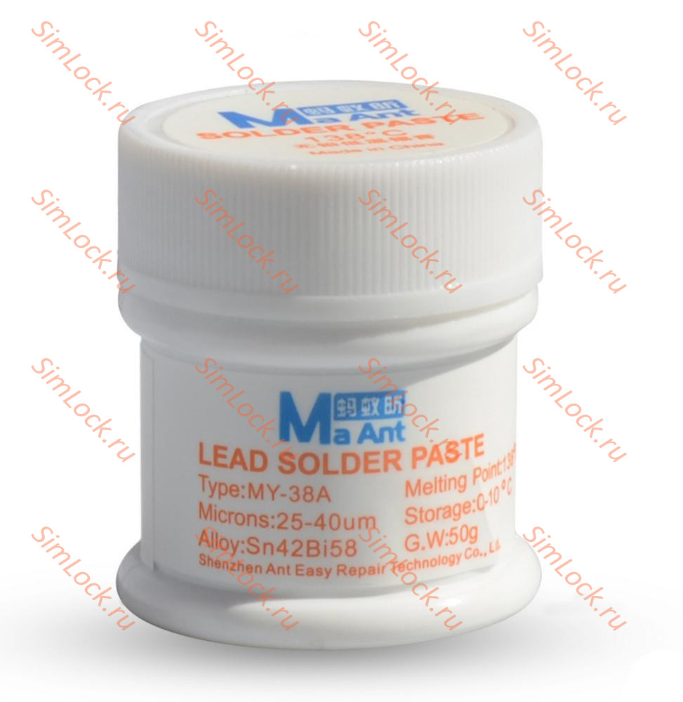 Паяльная паста MaAnt MY-38A (50 г, 138°C)