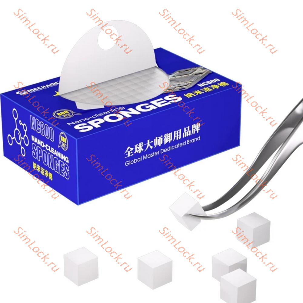 Нано губка Mechanic NC800, 10х10 мм, 800 шт