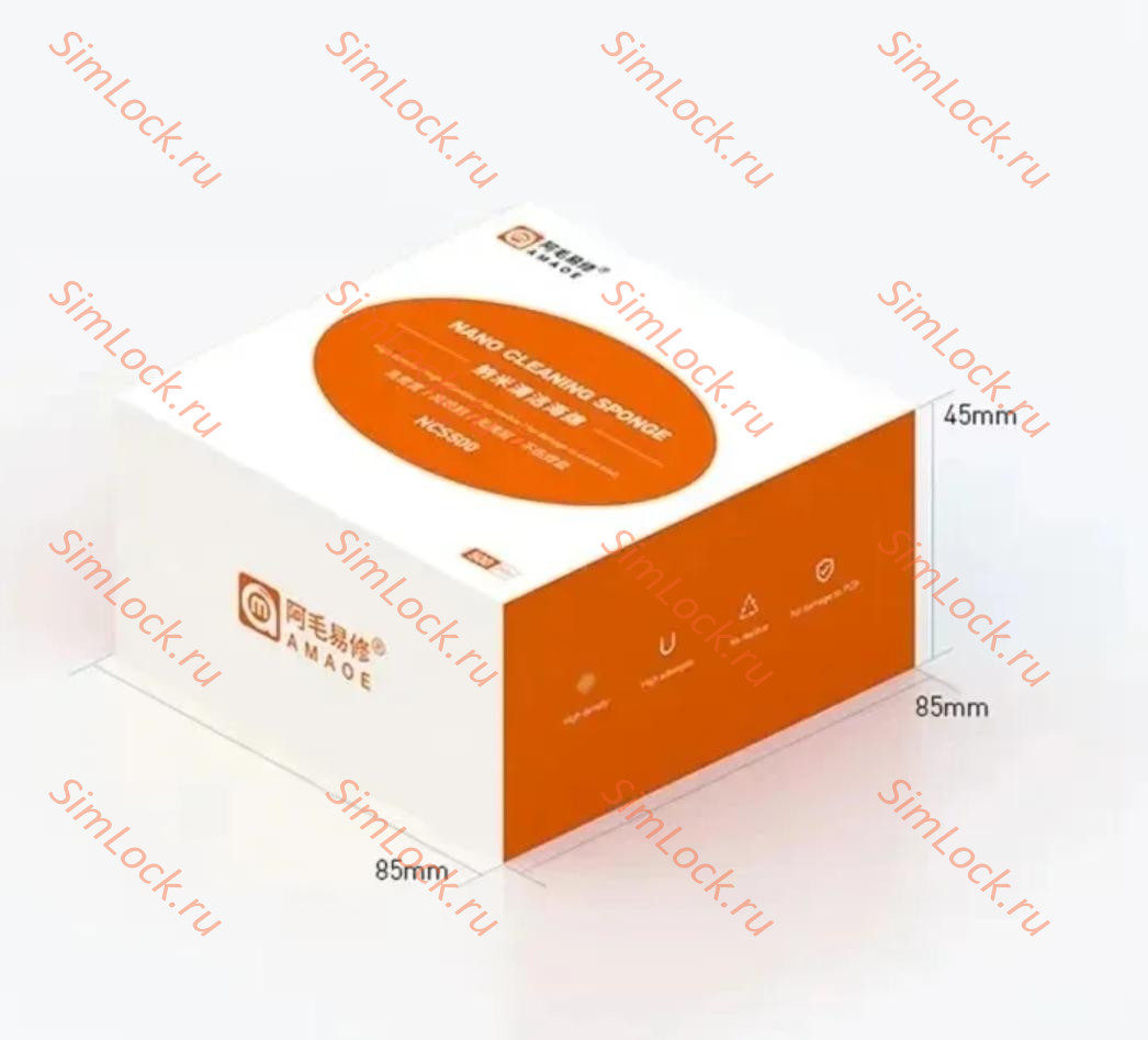 Нано губка AMAOE NCS500, 8х8 мм, 500 шт