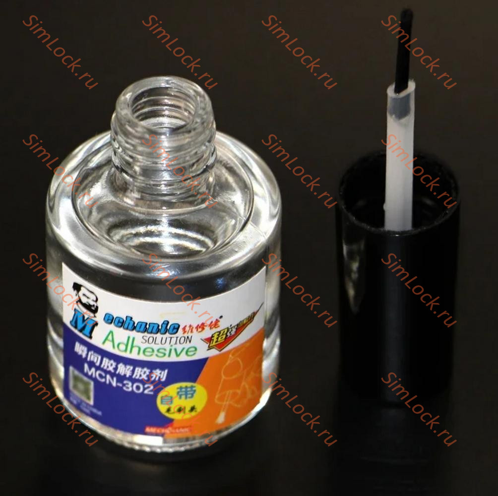 Жидкость для удаления суперклея Mechanic MCN-302, с кисточкой, 20 мл