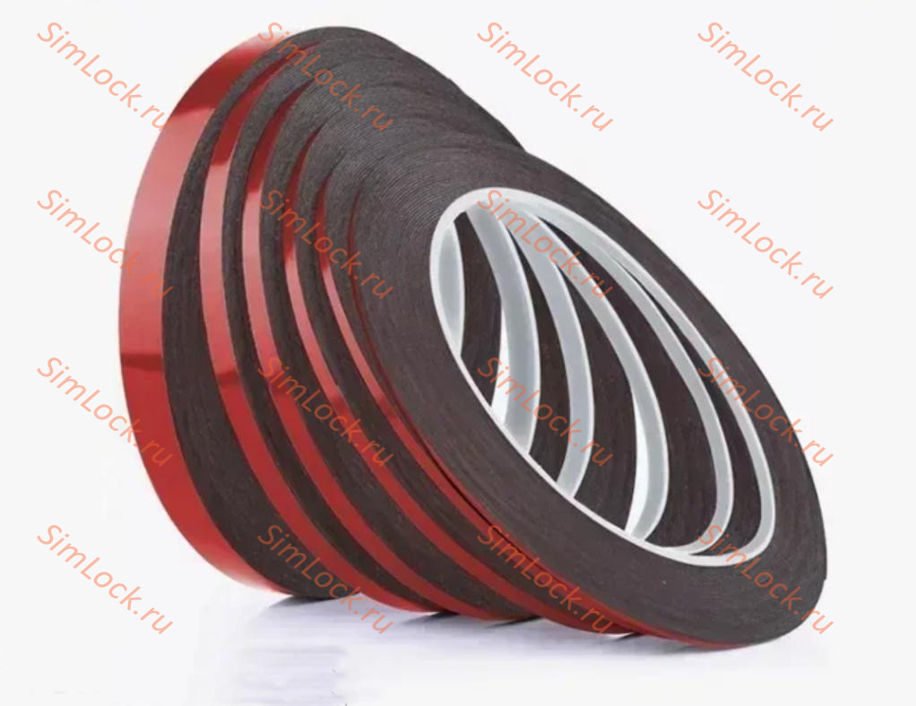 Скотч AMAOE DST030-5 двухсторонний, черный, на вспененной резине (0.30 мм х 5 мм х 10 м)