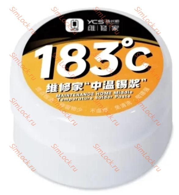 Паяльная паста YCS-183, (45 г, 183°C)