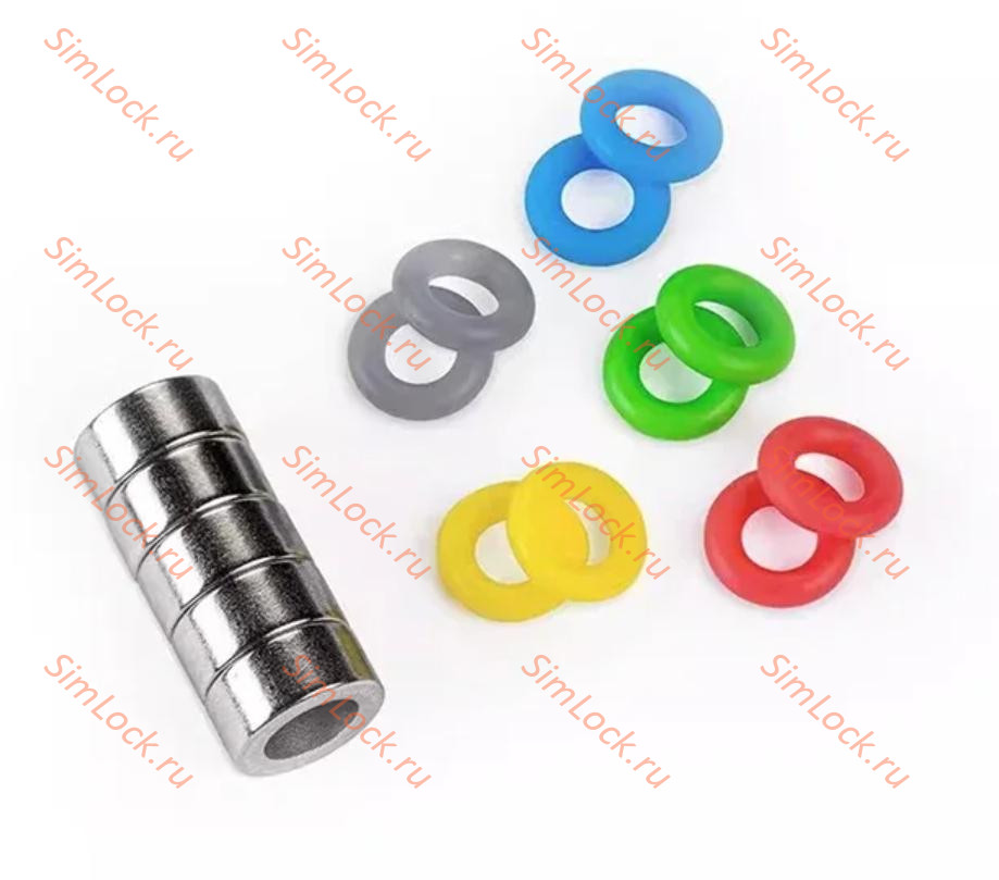 YCS набор цветных колечек с магнитом