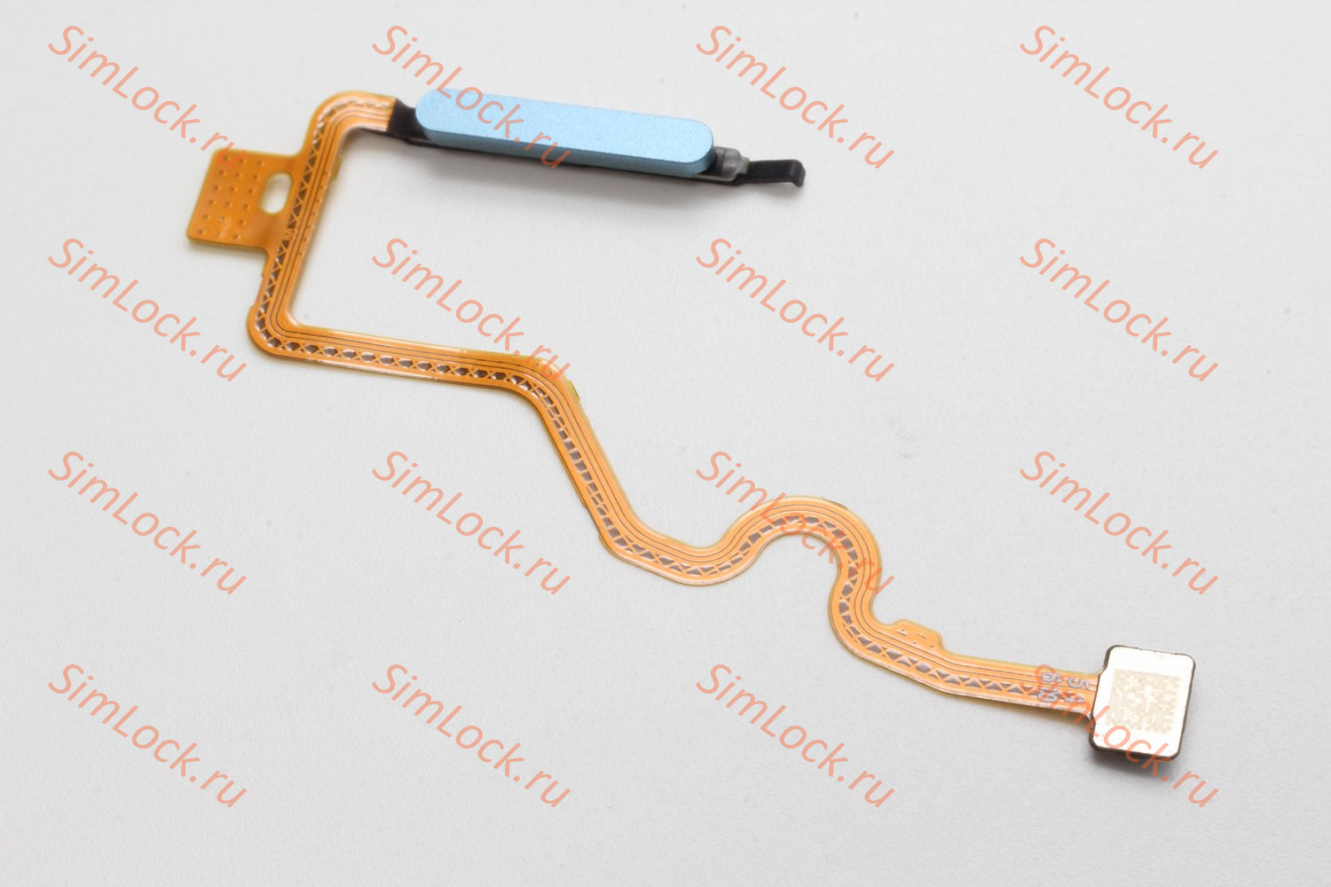 Шлейф Infinix Hot 30i (X669), Hot 30 Play (X6835B), Note 30 4G (X6833B), Note 30 Pro (X678B), Note 30i (X6716), Tecno Pova 5 (LH7n), Pova 5 Pro 5G (LH8n) со сканером отпечатка, голубой, К-1