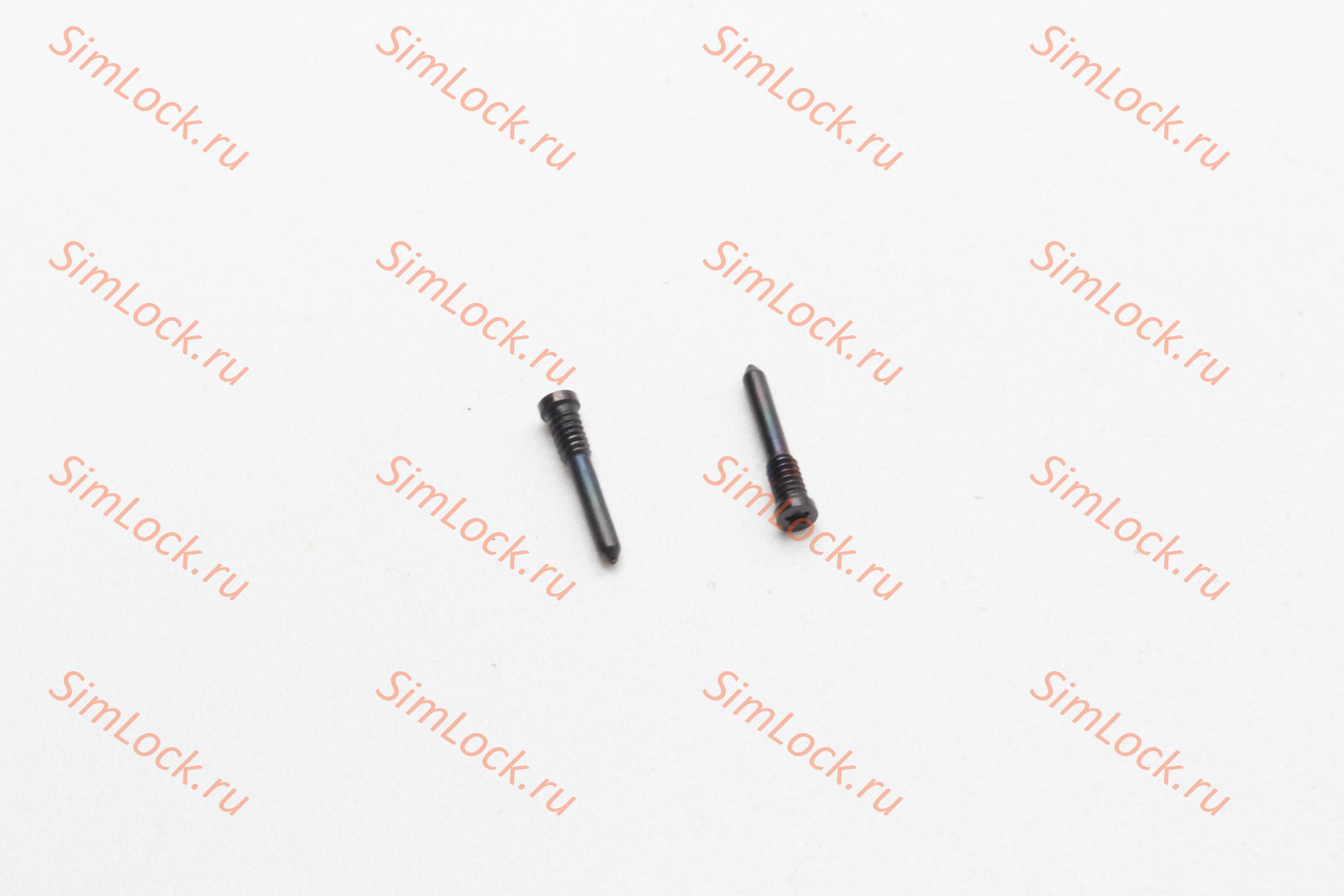 Нижние винты 2шт для iPhone X, 11, 12, 13, 14, 15, 16, черный (Black)