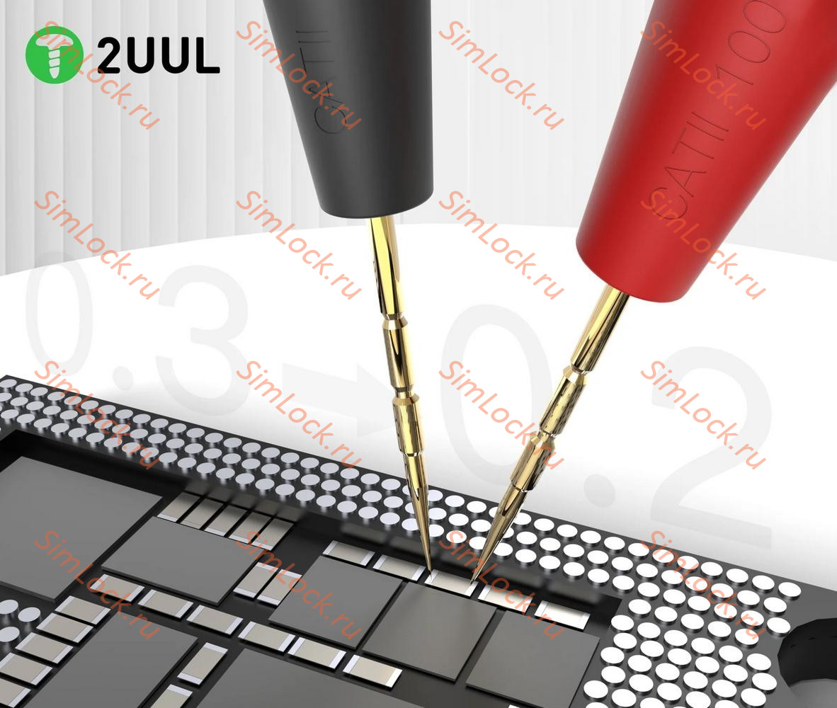 Щупы 2UUL MT01 для мультиметра, силиконовые, 75 см, сменные острые иглы