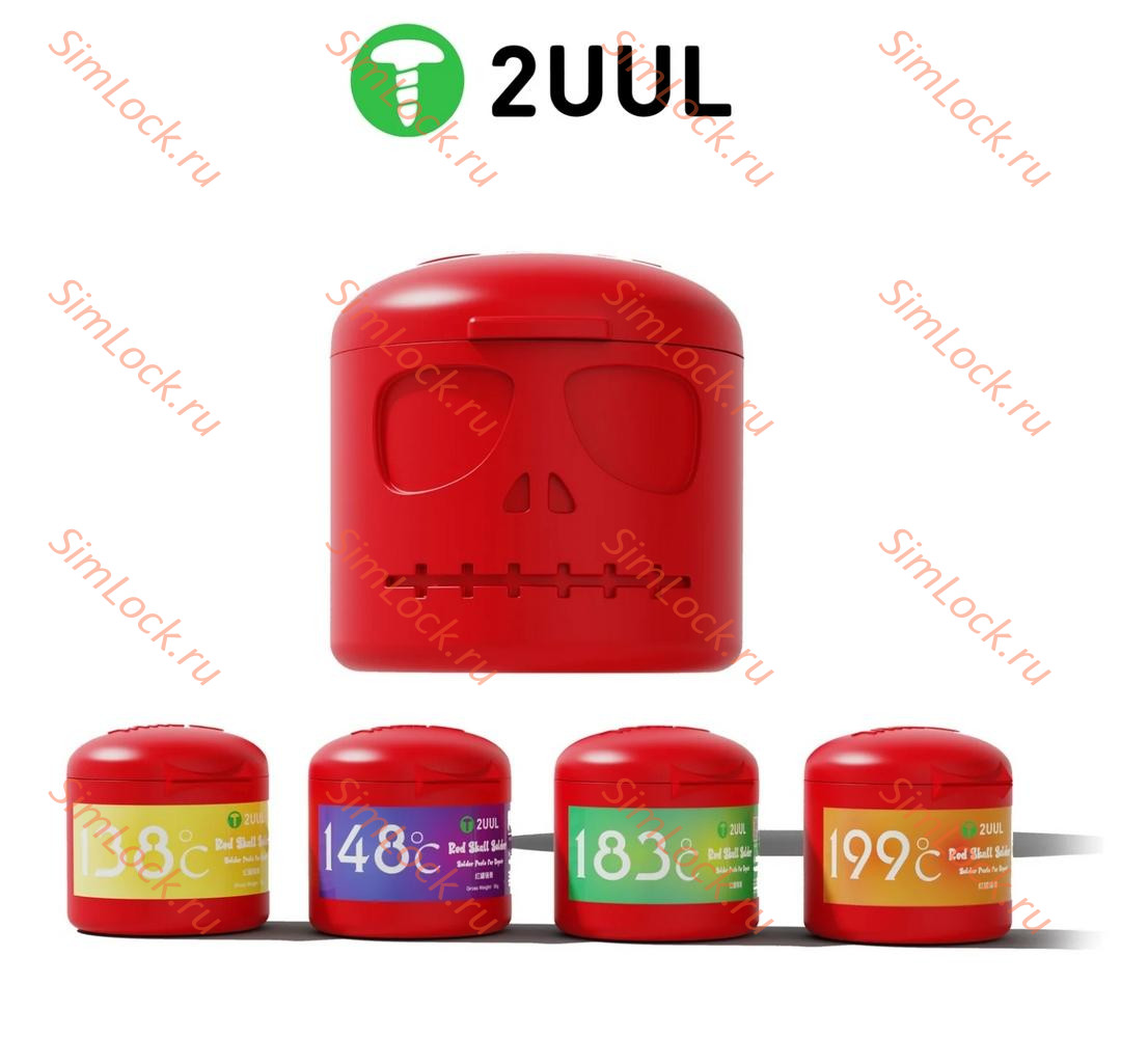 Паяльная паста 2UUL Red Skull RS138, (138°C)