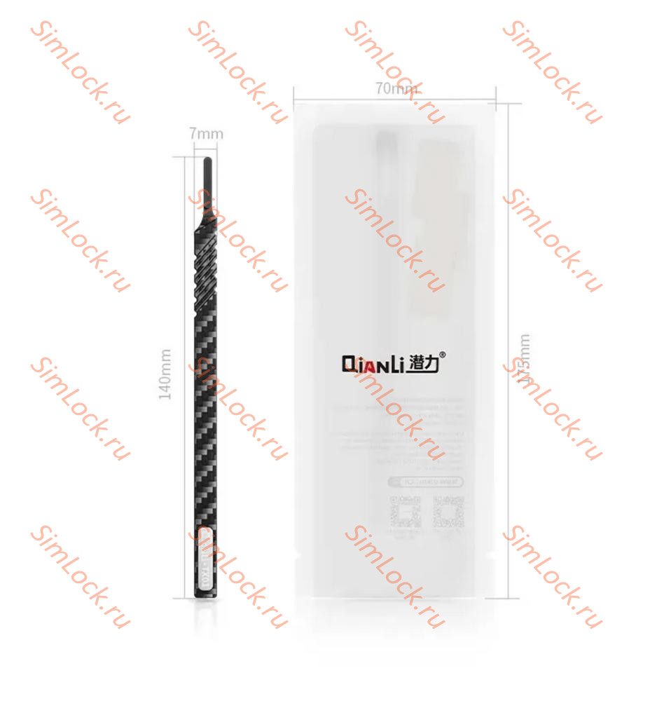 Скальпель карбоновый Qianli TX01, в комплекте 3 сменных лезвия