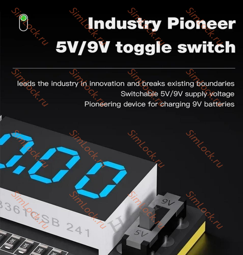 Плата Mechanic F918 для активации и зарядки аккумуляторов iPhone от 6 до 15 Pro Max и 18 вариантов разъемов для Android