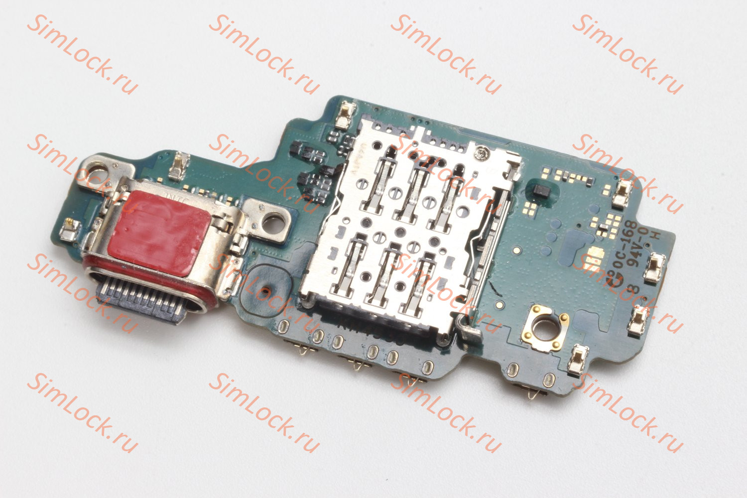 Нижняя плата (шлейф) Samsung S938B Galaxy S25 Ultra с разъемом зарядки и считывателем SIM, К-1