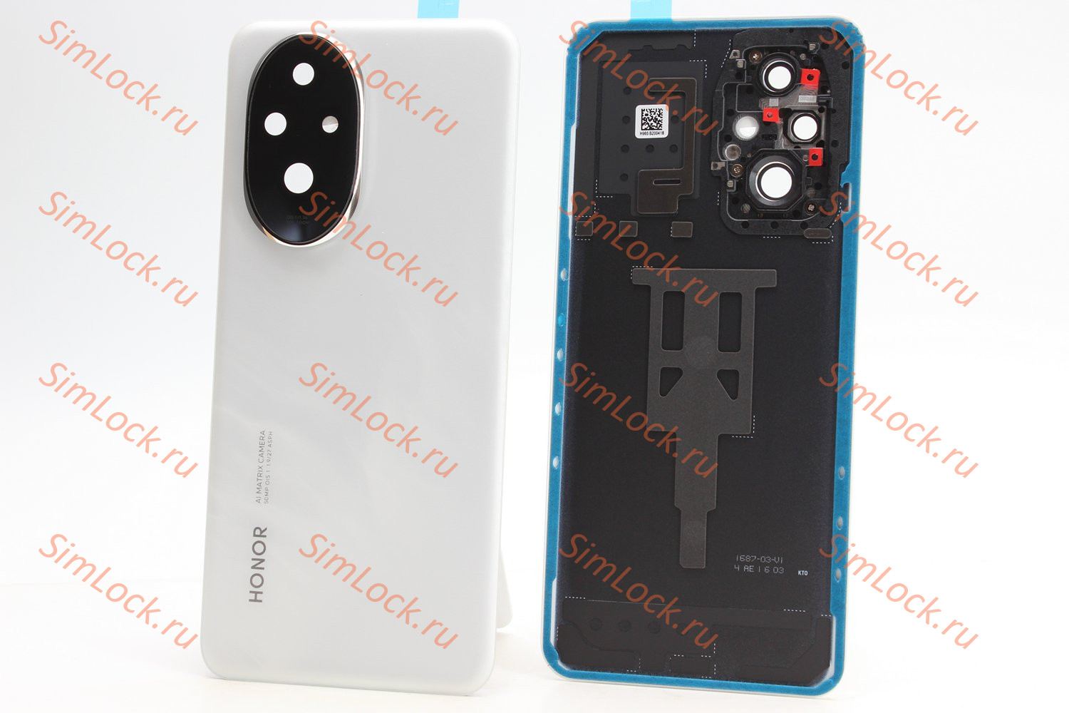 Задняя крышка Honor 200 (ELI-NX9), белый, со стеклом камеры, оригинал