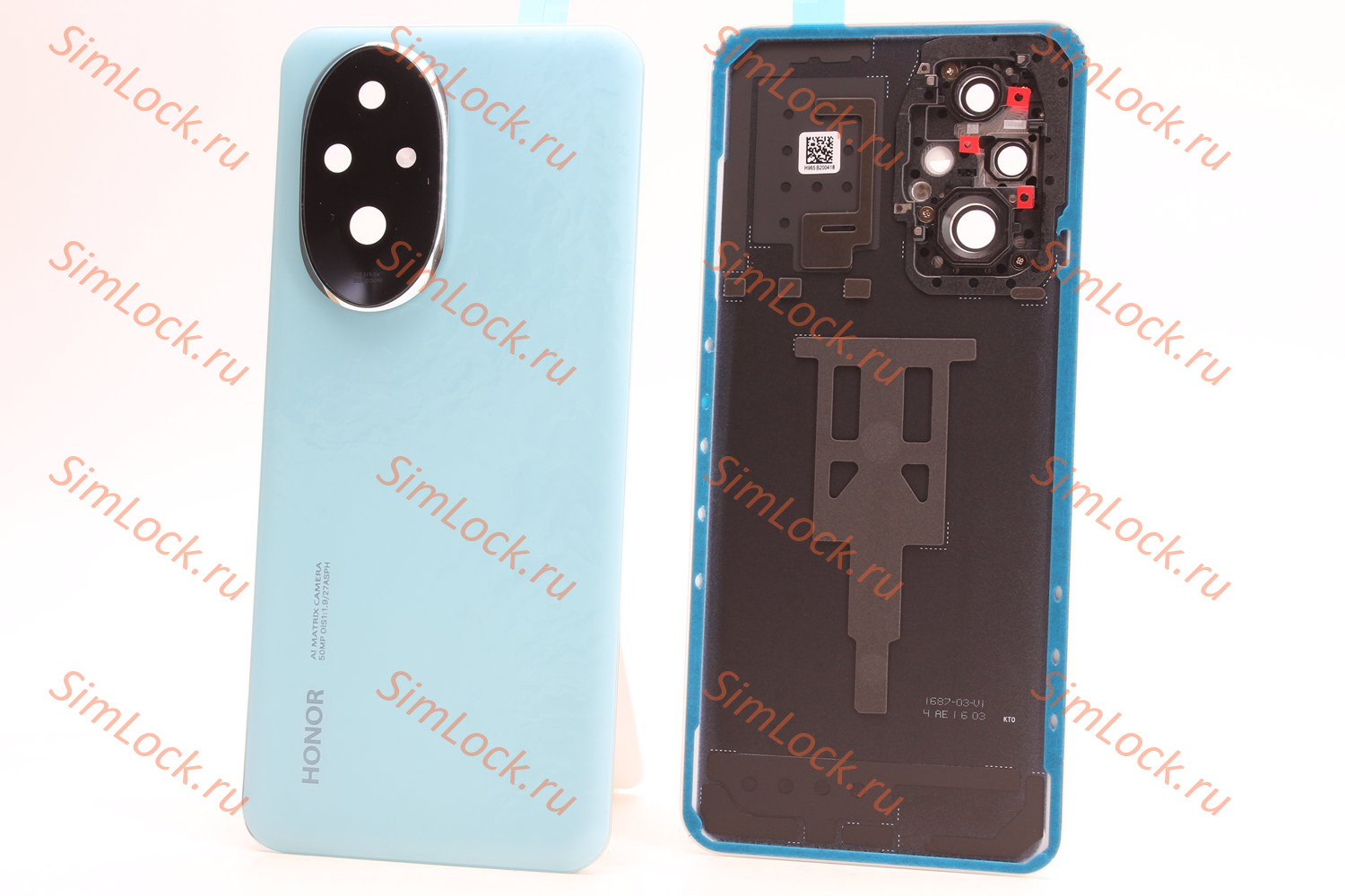 Задняя крышка Honor 200 (ELI-NX9), зеленый, со стеклом камеры, оригинал