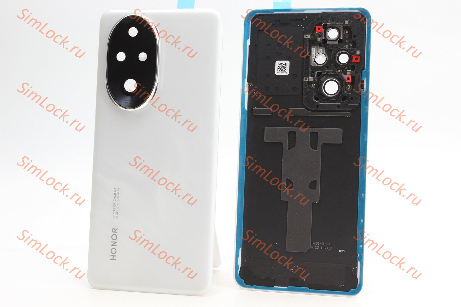 Задняя крышка Honor 200 Pro (ELP-NX9), белый, со стеклом камеры, оригинал