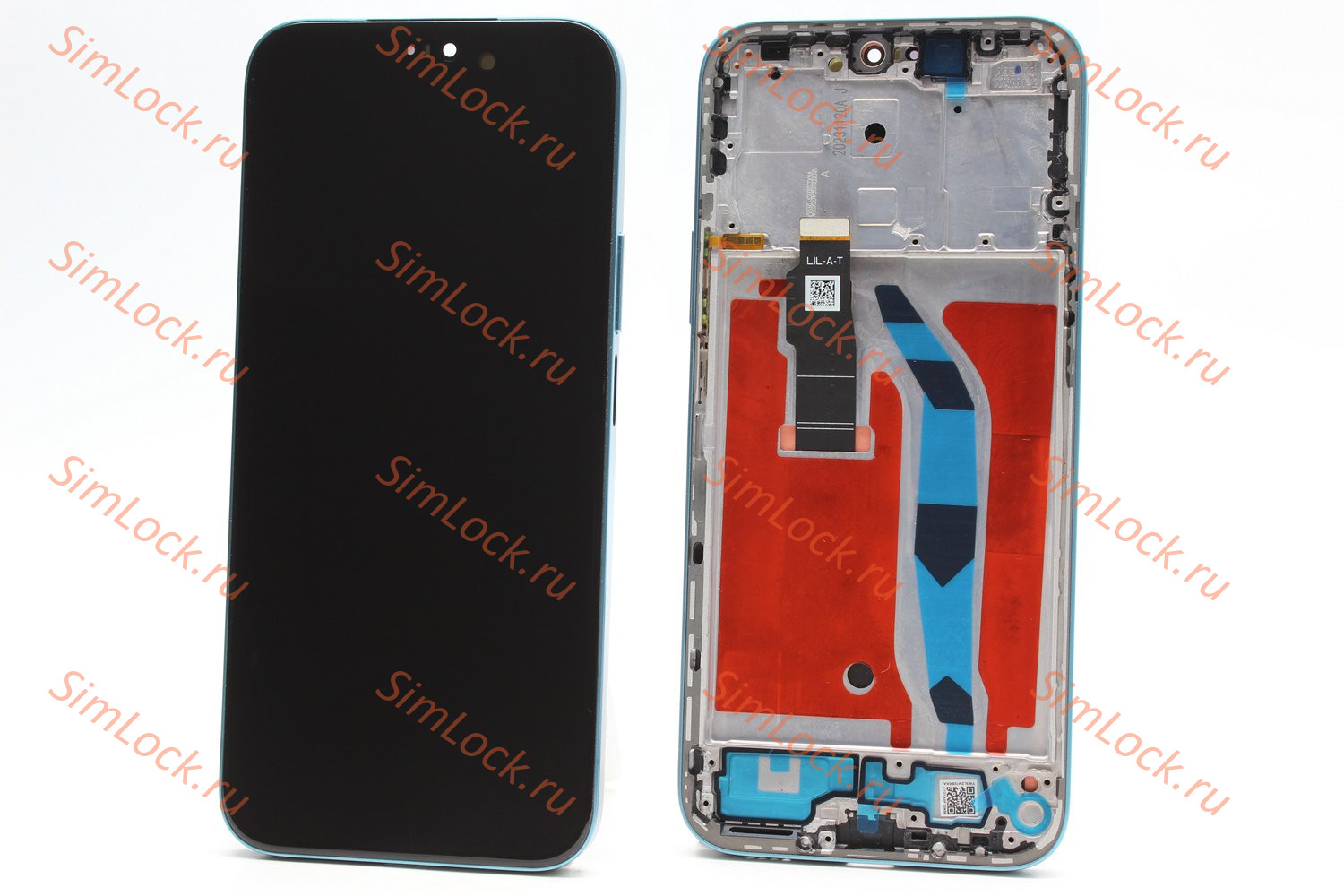 Дисплей Honor X8b (LLY-LX1), 200 Lite (LLY-NX1) OLED в синей (зеленой) рамке, K-1