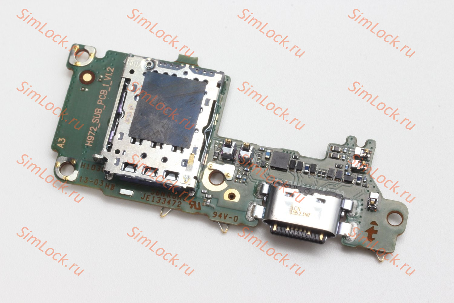 Нижняя плата (шлейф) Infinix GT 30 Pro (X6873) с разъемом зарядки и считывателем SIM, оригинал