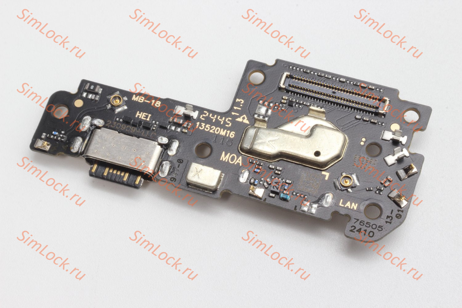 Нижняя плата (шлейф) Xiaomi Poco X5 Pro 5G, Redmi Note 12 Pro 5G, с разъемом зарядки и считывателем SIM (22101320G 22101316C), оригинал