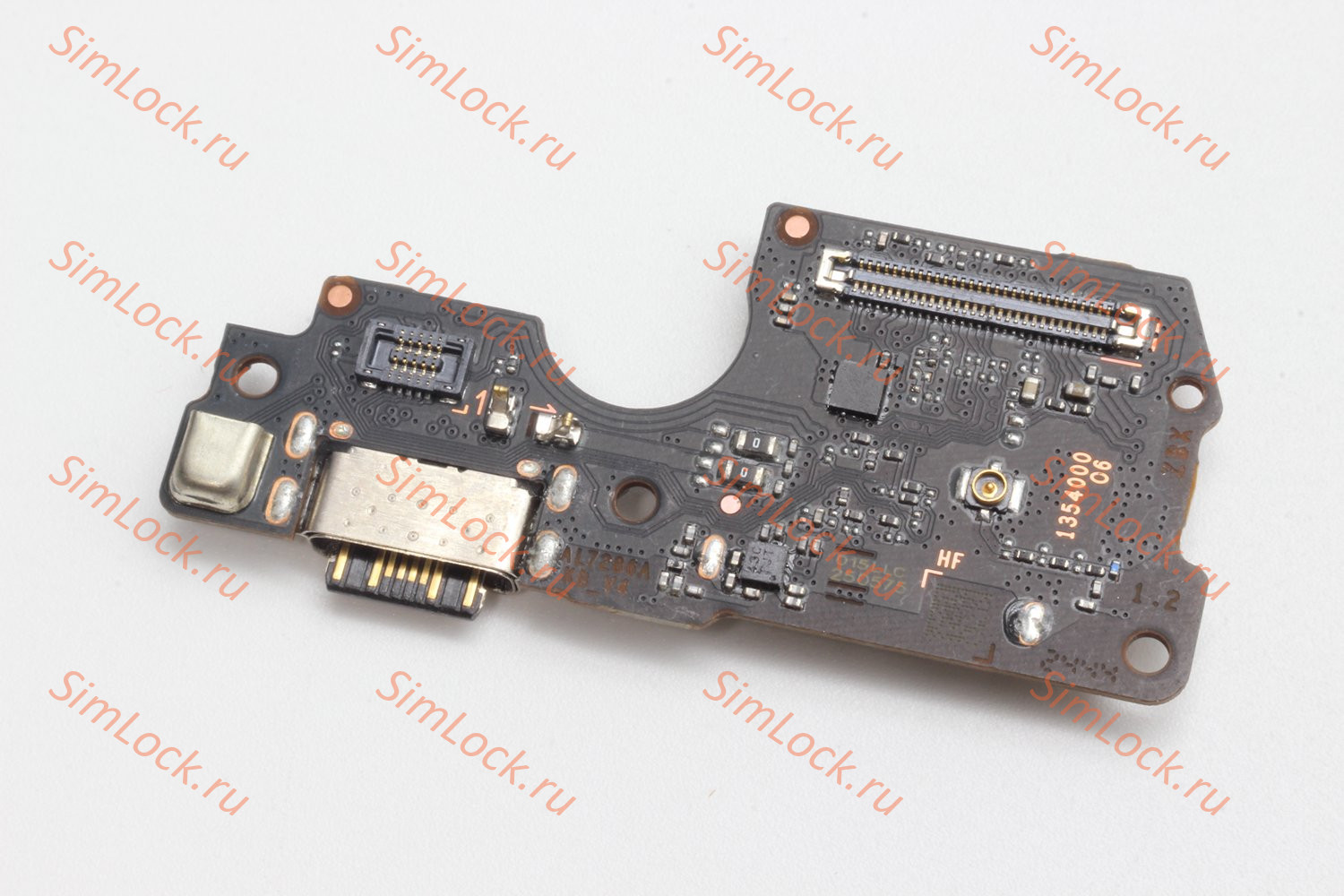 Нижняя плата (шлейф) Xiaomi Redmi Note 14 Pro 4G с разъемом зарядки и считывателем SIM, оригинал