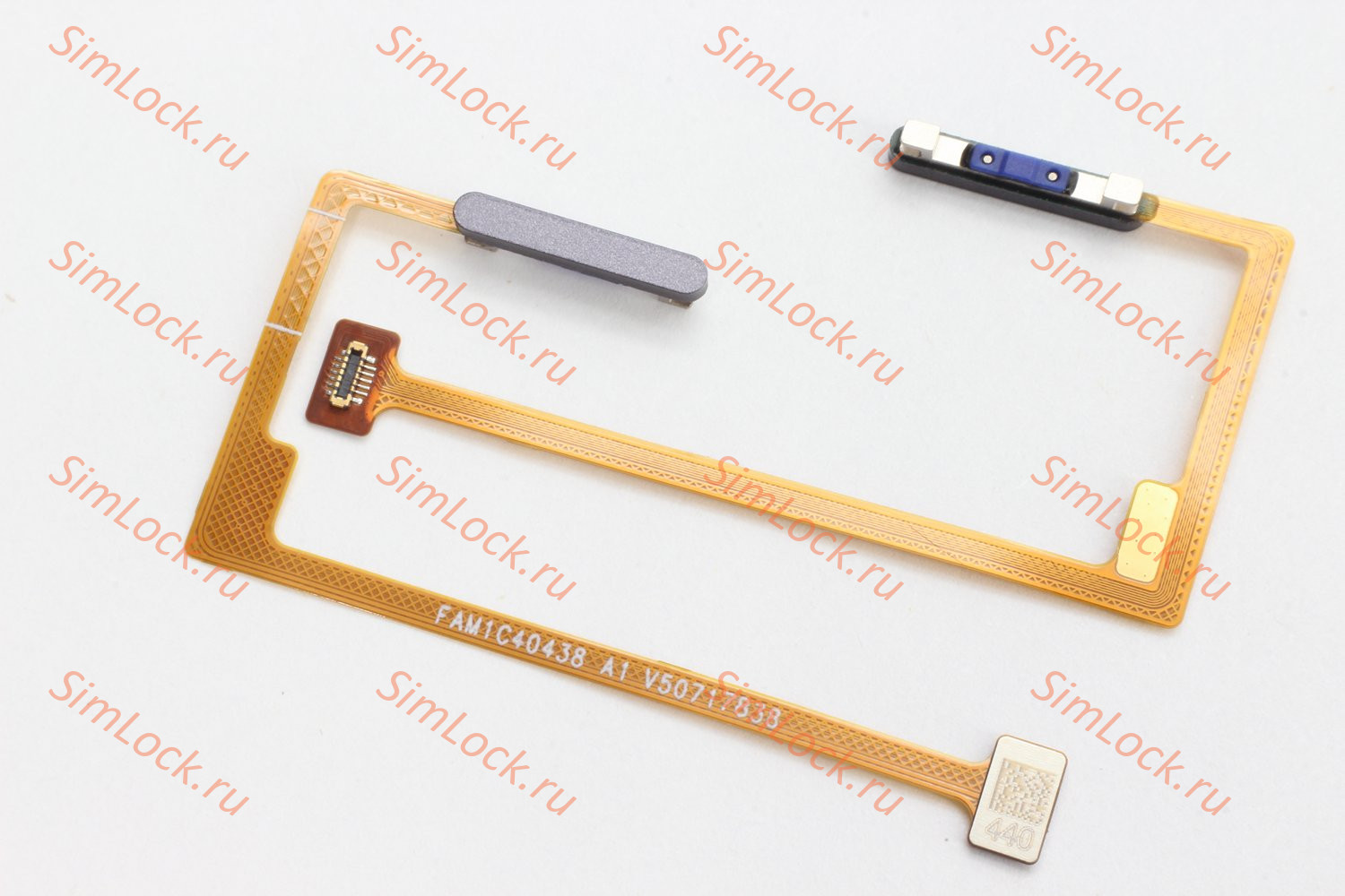 Шлейф Realme C75 4G (RMX3941) со сканером отпечатка, черный, оригинал