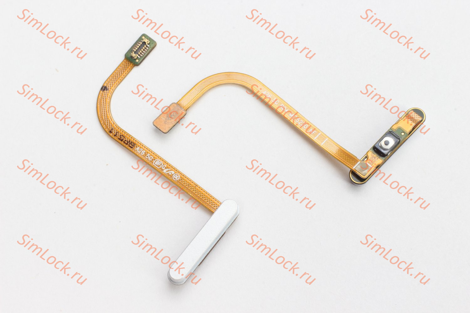 Шлейф Samsung A266B Galaxy A26 5G кнопки включения и сканер отпечатка пальцев, белый, К-1