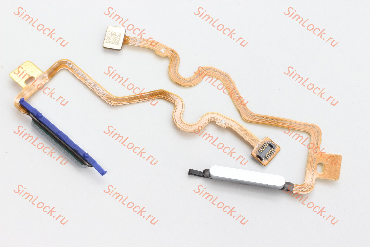 Шлейф Tecno Spark 40C (KM4k) сканера отпечатка, белый, К-1