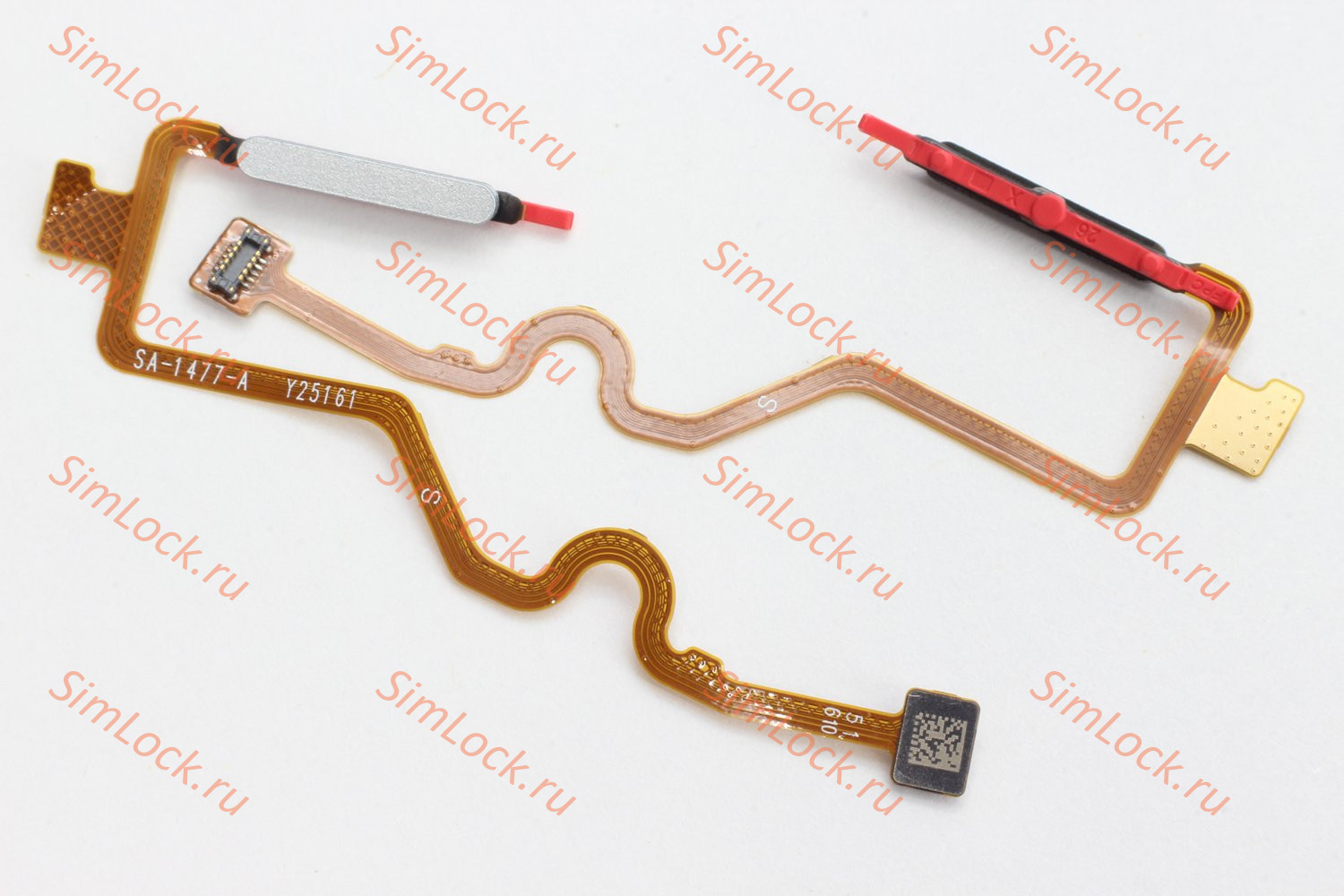 Шлейф Tecno Spark Go 2 (KM4), Infinix Smart 10 (X6725), сканера отпечатка, белый, К-1