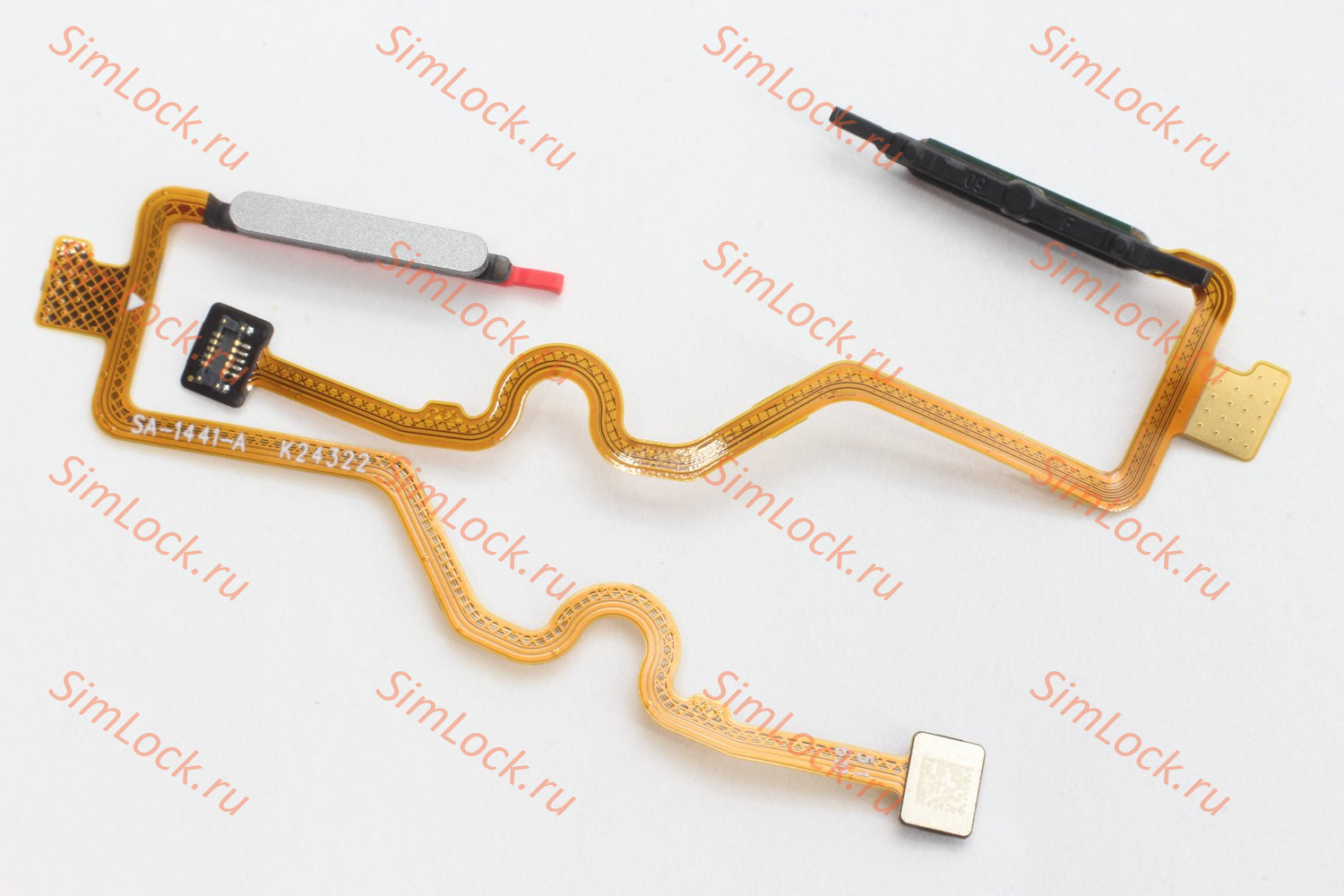 Шлейф Tecno Spark Go 2 (KM4), Infinix Smart 10 (X6725), сканера отпечатка, серый, К-1