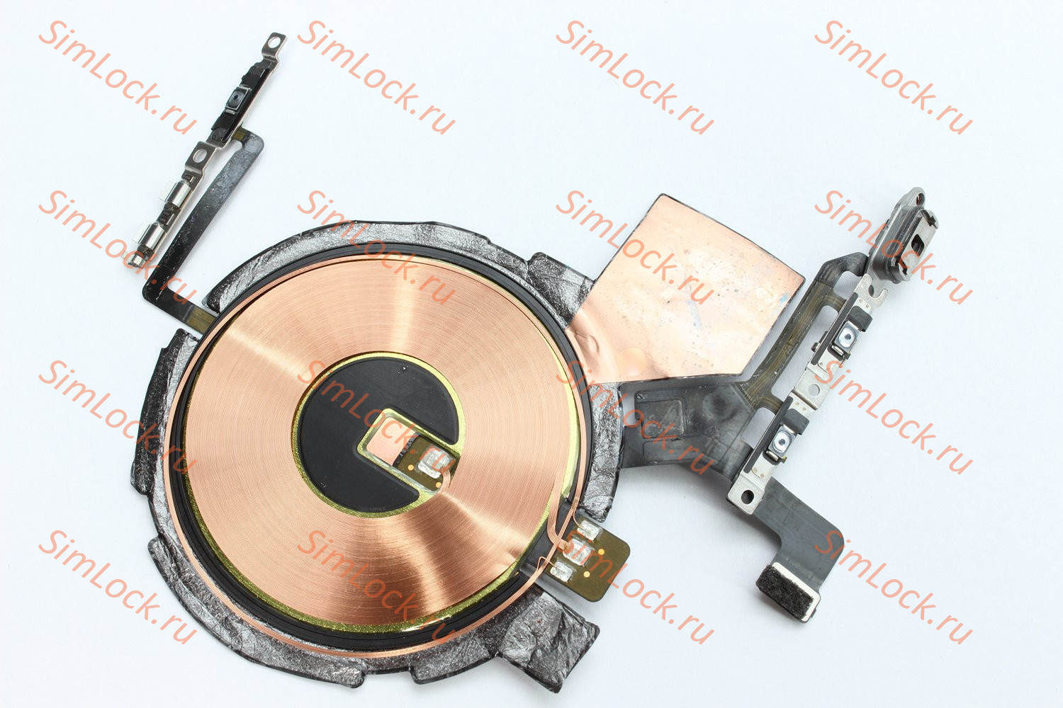 Шлейф iPhone 14 Pro Max с кнопками включения, громкости и индукционной катушкой, снятые, оригинал