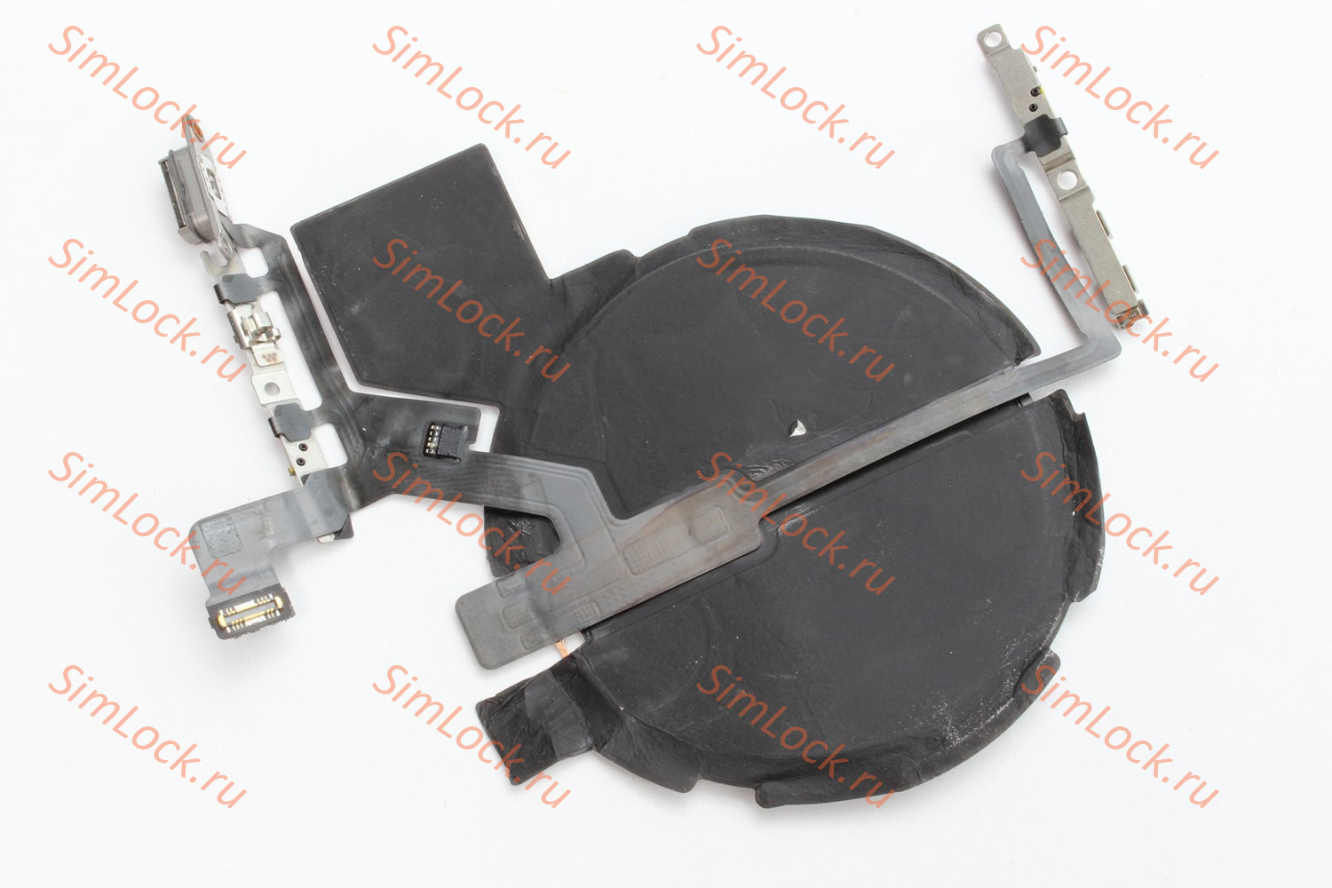 Шлейф iPhone 14 Pro Max с кнопками включения, громкости и индукционной катушкой, снятые, оригинал