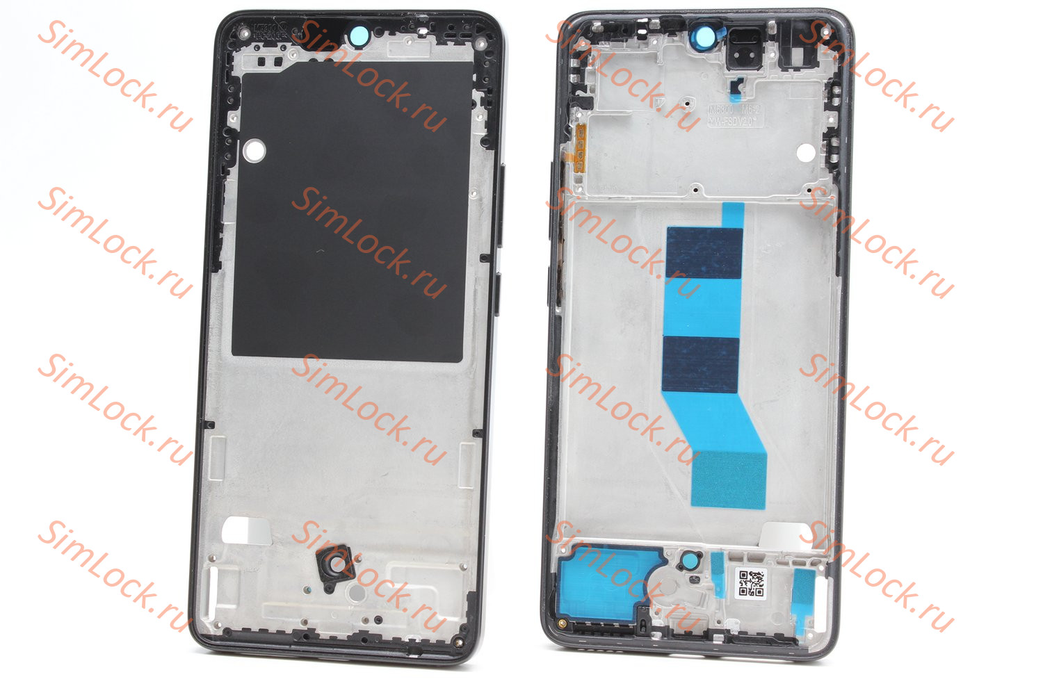 Рамка дисплея Xiaomi Poco M7 Pro 5G, черный, К-1