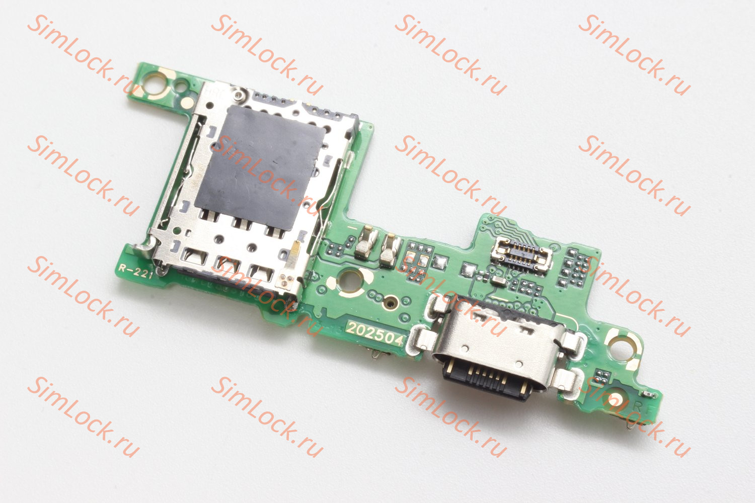 Нижняя плата (шлейф) Infinix Note 50 4G (X6858), Infinix Note 50 Pro 4G (X6855) с разъемом зарядки и считывателем SIM, К-3