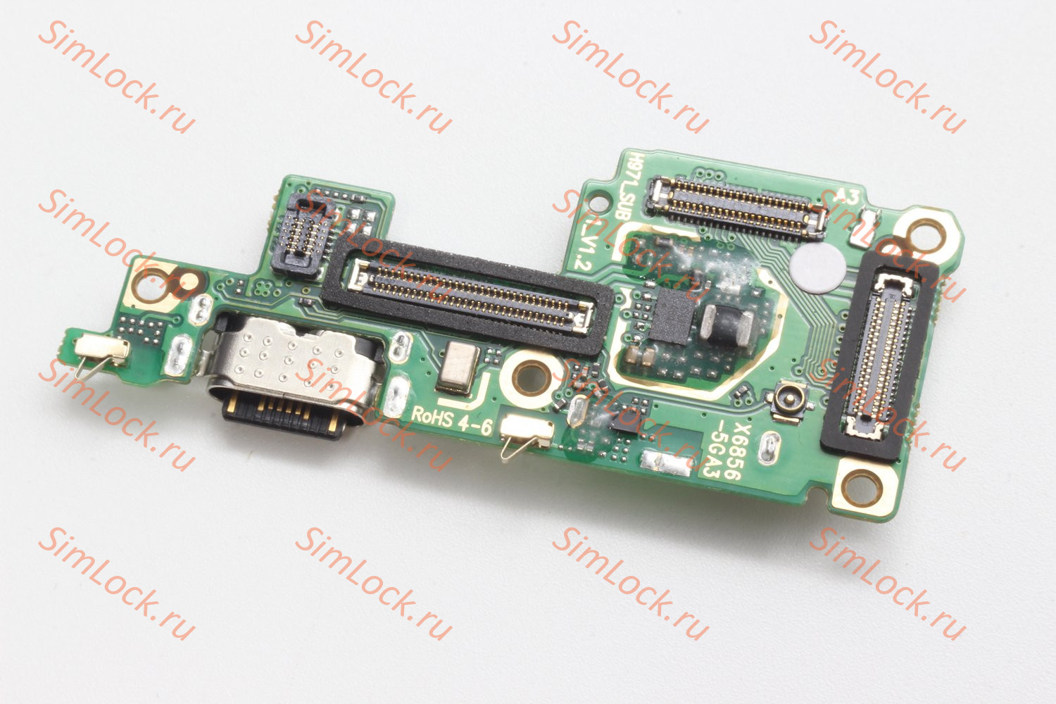 Нижняя плата (шлейф) Infinix Note 50 Pro+ 5G (X6856) с разъемом зарядки и считывателем SIM, К-3