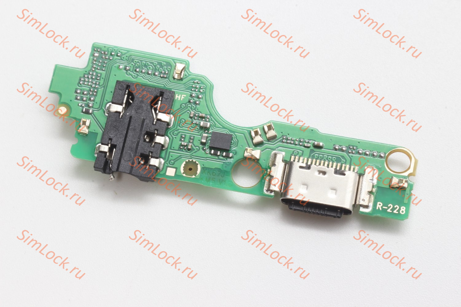 Нижняя плата (шлейф) Tecno Spark 40 4G (KM5n), с разъемом зарядки, К-2