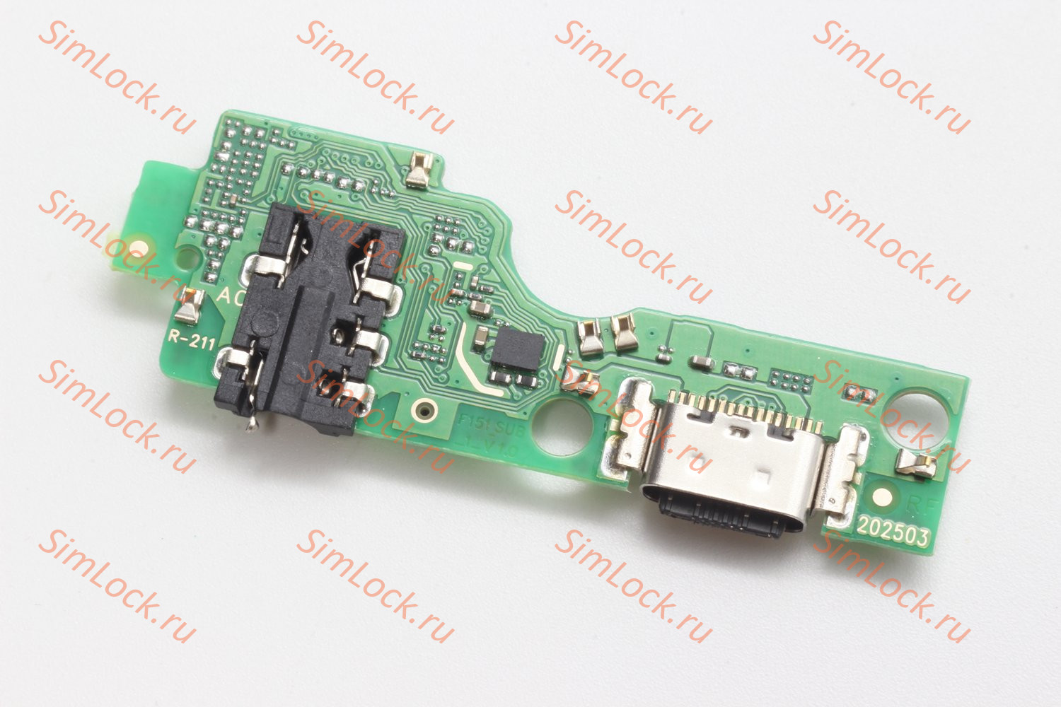 Нижняя плата (шлейф) Tecno Spark Go 2 (KM4), с разъемом зарядки, К-2