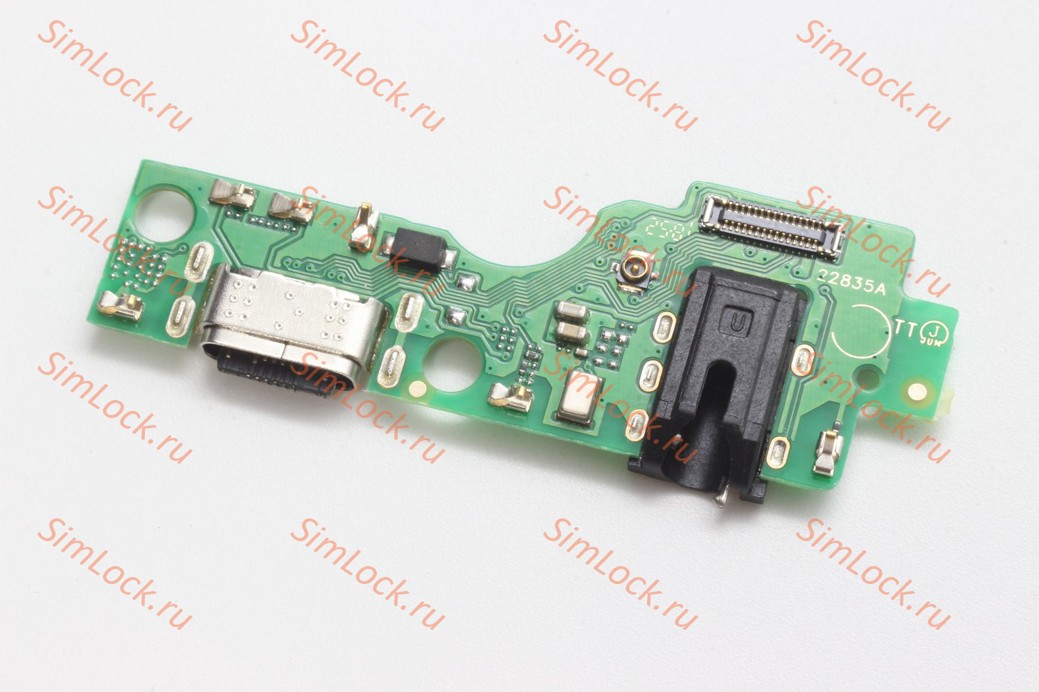 Нижняя плата (шлейф) Tecno Spark Go 2 (KM4), с разъемом зарядки, К-2