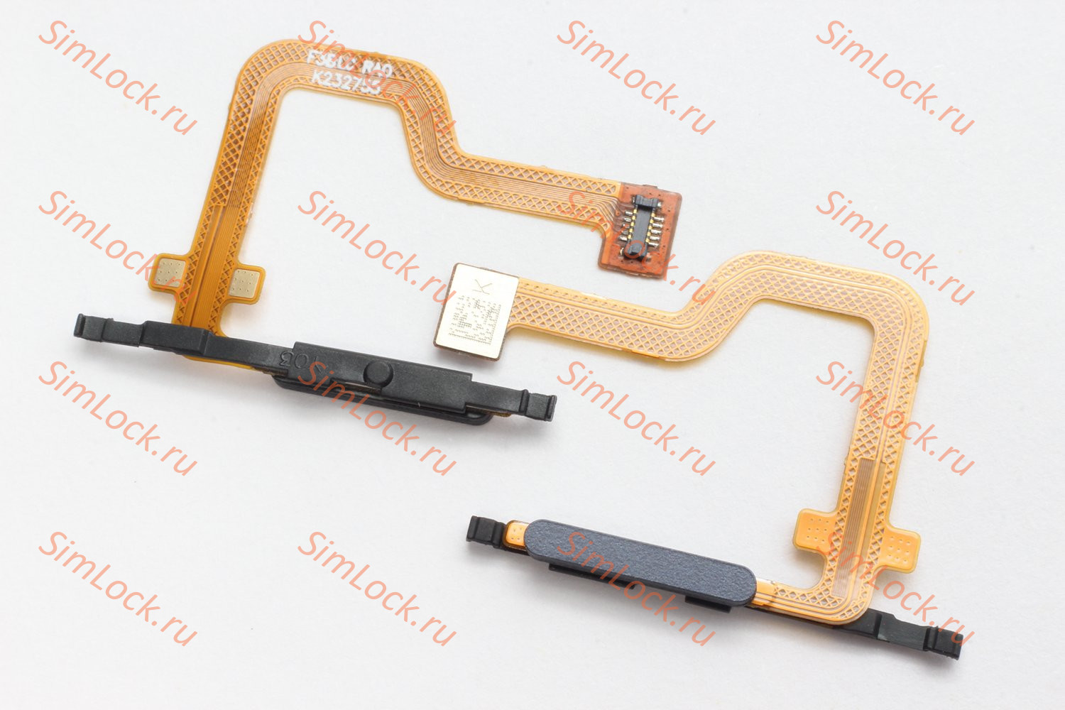 Шлейф Motorola Moto G54 5G Global, со сканером отпечатка, черный, оригинал