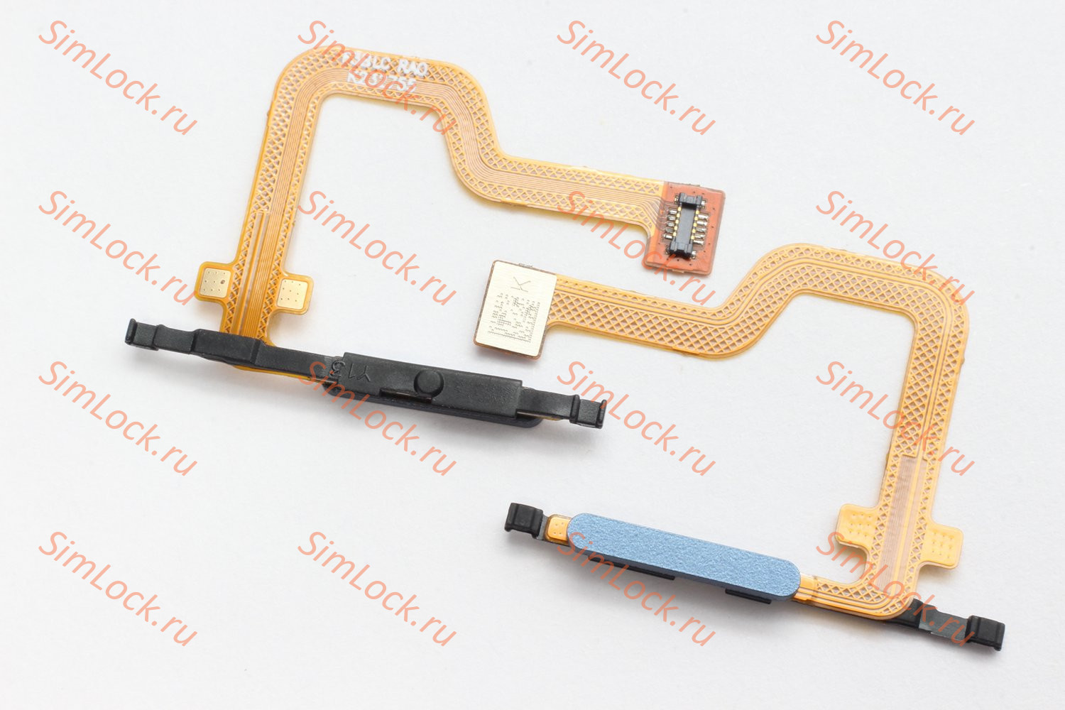 Шлейф Motorola Moto G54 5G Global, со сканером отпечатка, синий, оригинал