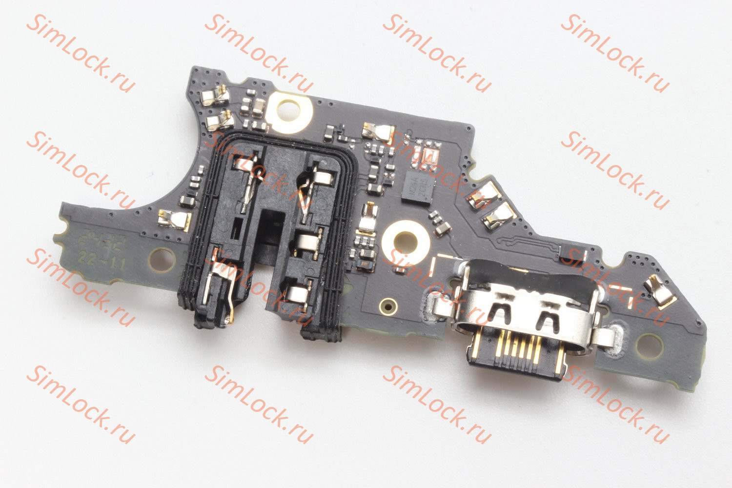 Нижняя плата (шлейф) Motorola Moto G35 с разъемом зарядки, К-1