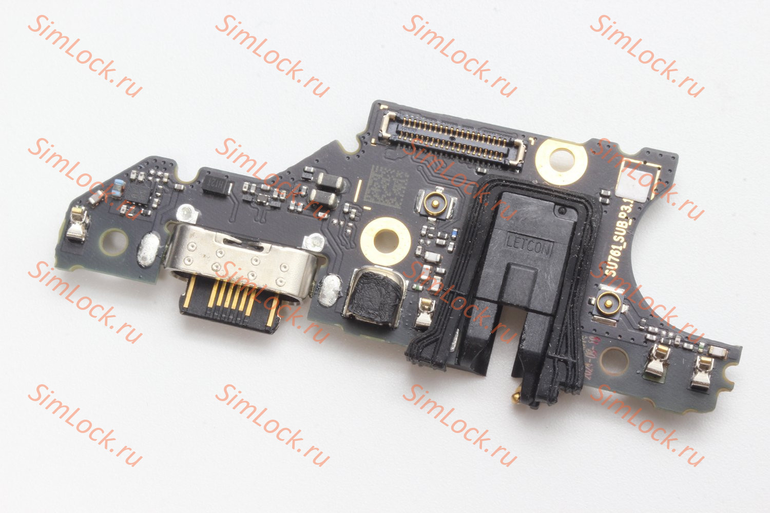 Нижняя плата (шлейф) Motorola Moto G35 с разъемом зарядки, К-1