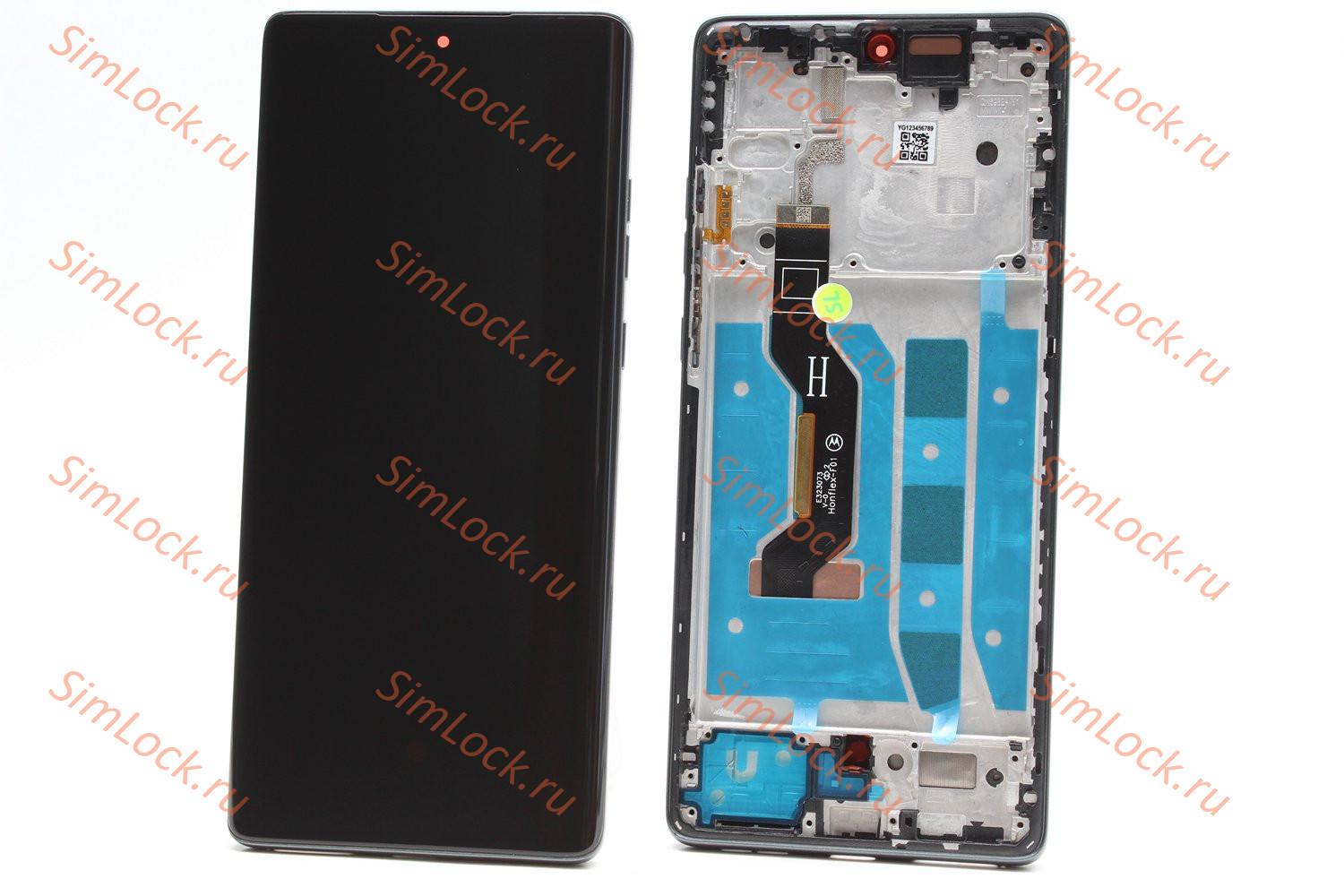 Дисплей Motorola Moto G85, POLED в серой рамке, оригинал