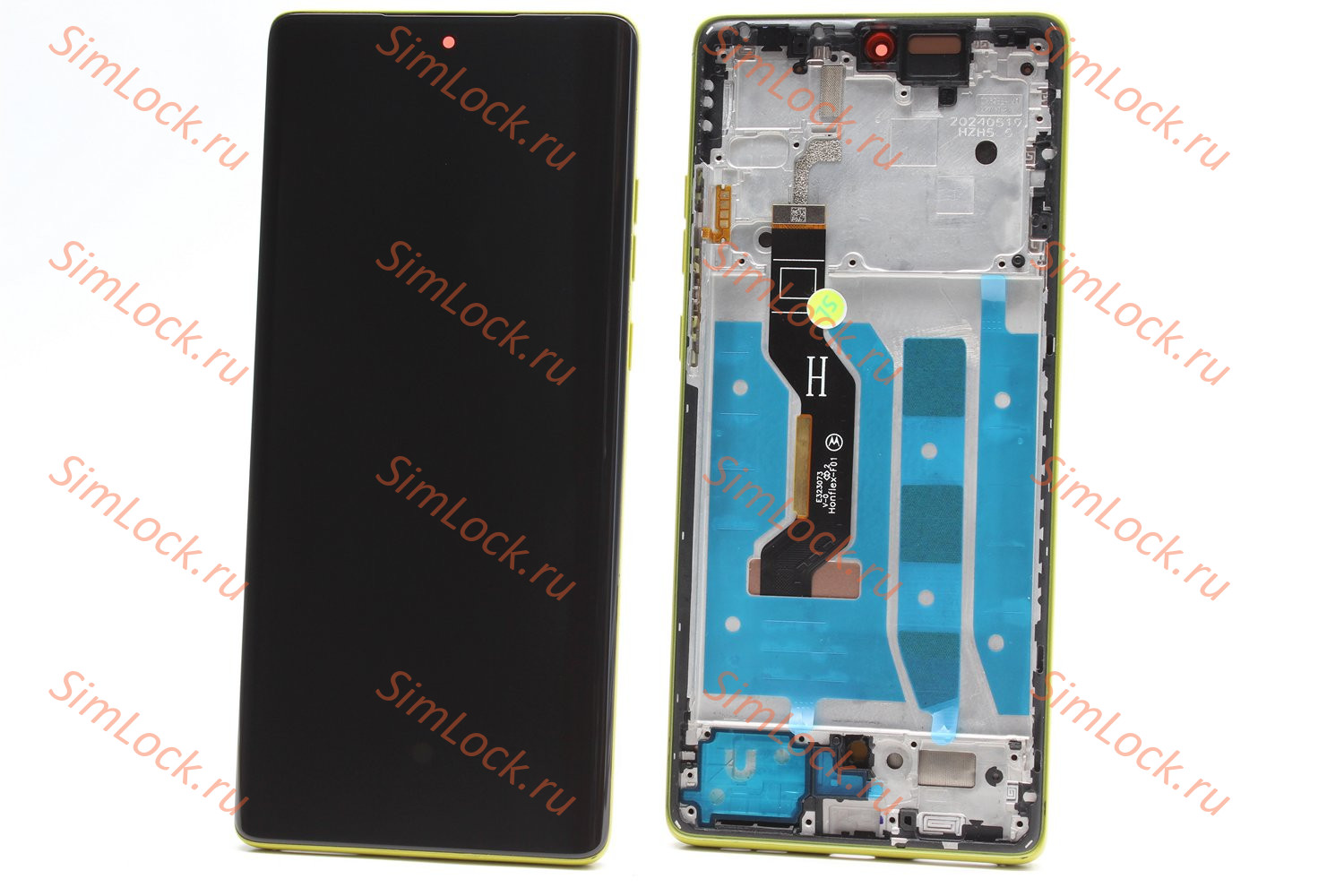 Дисплей Motorola Moto G85, POLED в зеленой рамке, оригинал