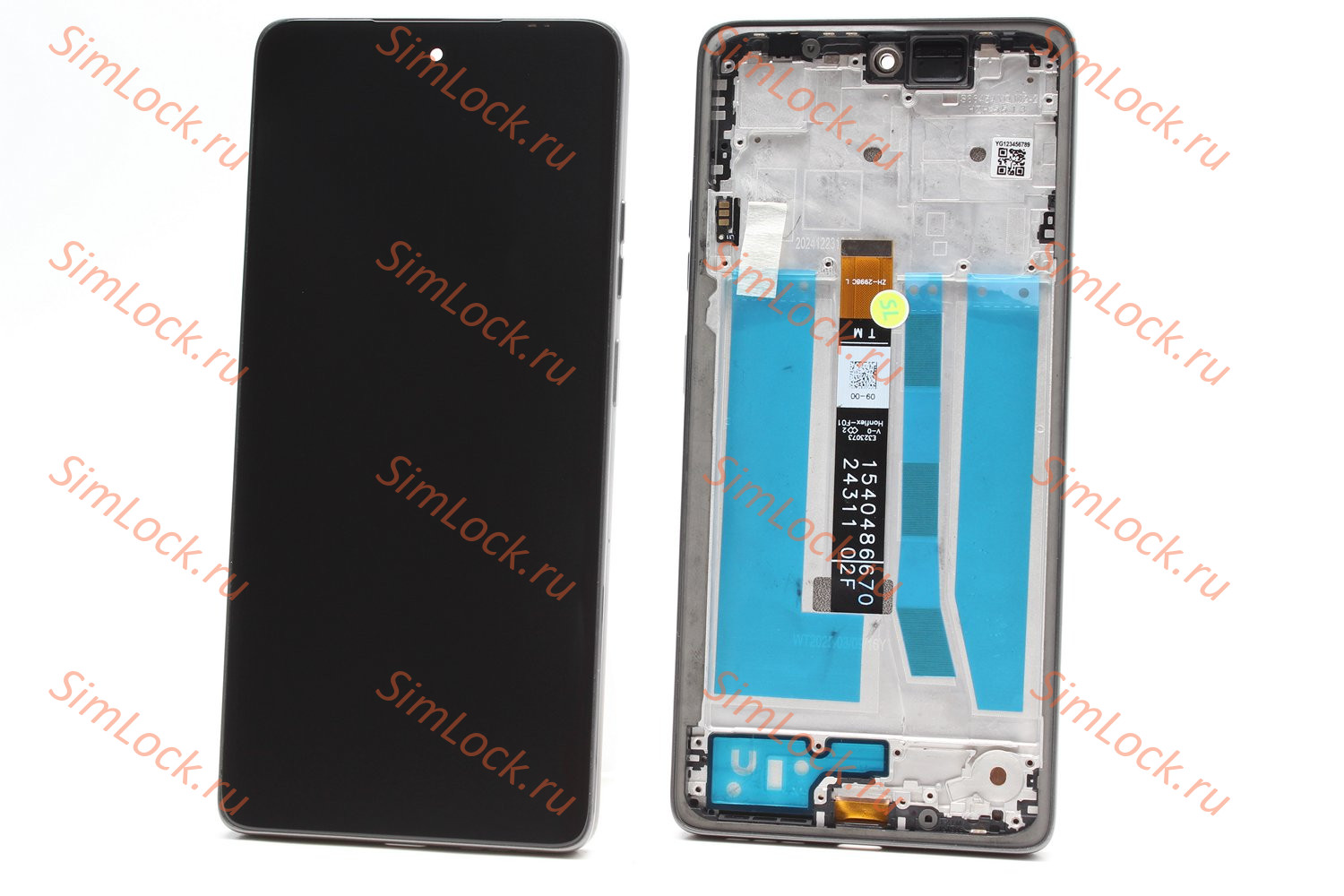 Дисплей Motorola Moto G75, в черной рамке, оригинал