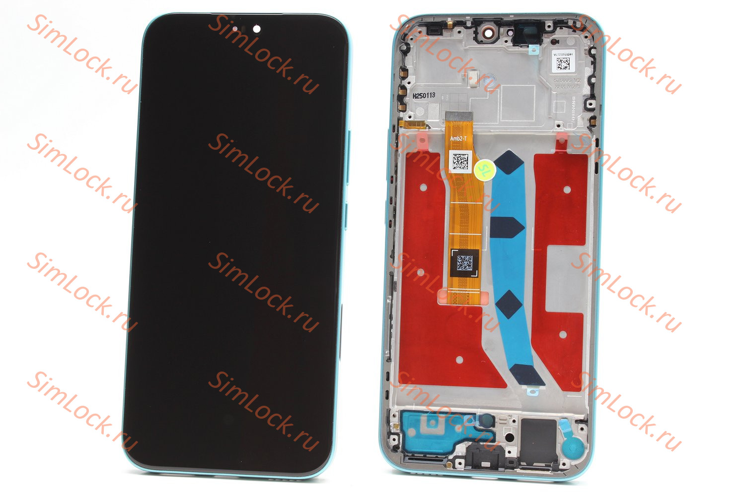 Дисплей Honor 400 Lite (ABR-NX1), AMOLED в оригинальной зеленой рамке